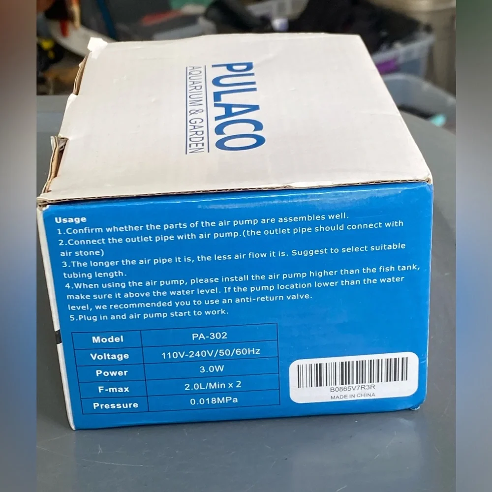 Pulaco PL-302 Submersible Water Pump Aquarium & Garden. New In Box